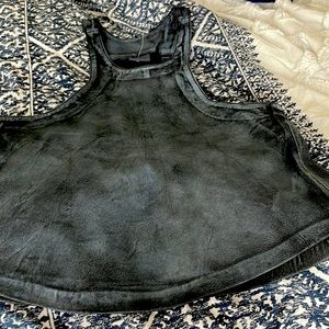 Sweet and saucy leather top